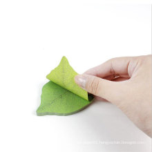 Vintage leaf sticky note Green plant memo pad bookmark Stationery Office accessories School supplies